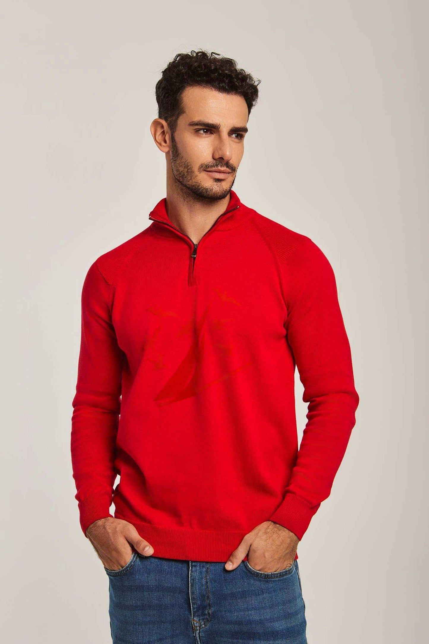 Men Regular Fit Pullover - Red