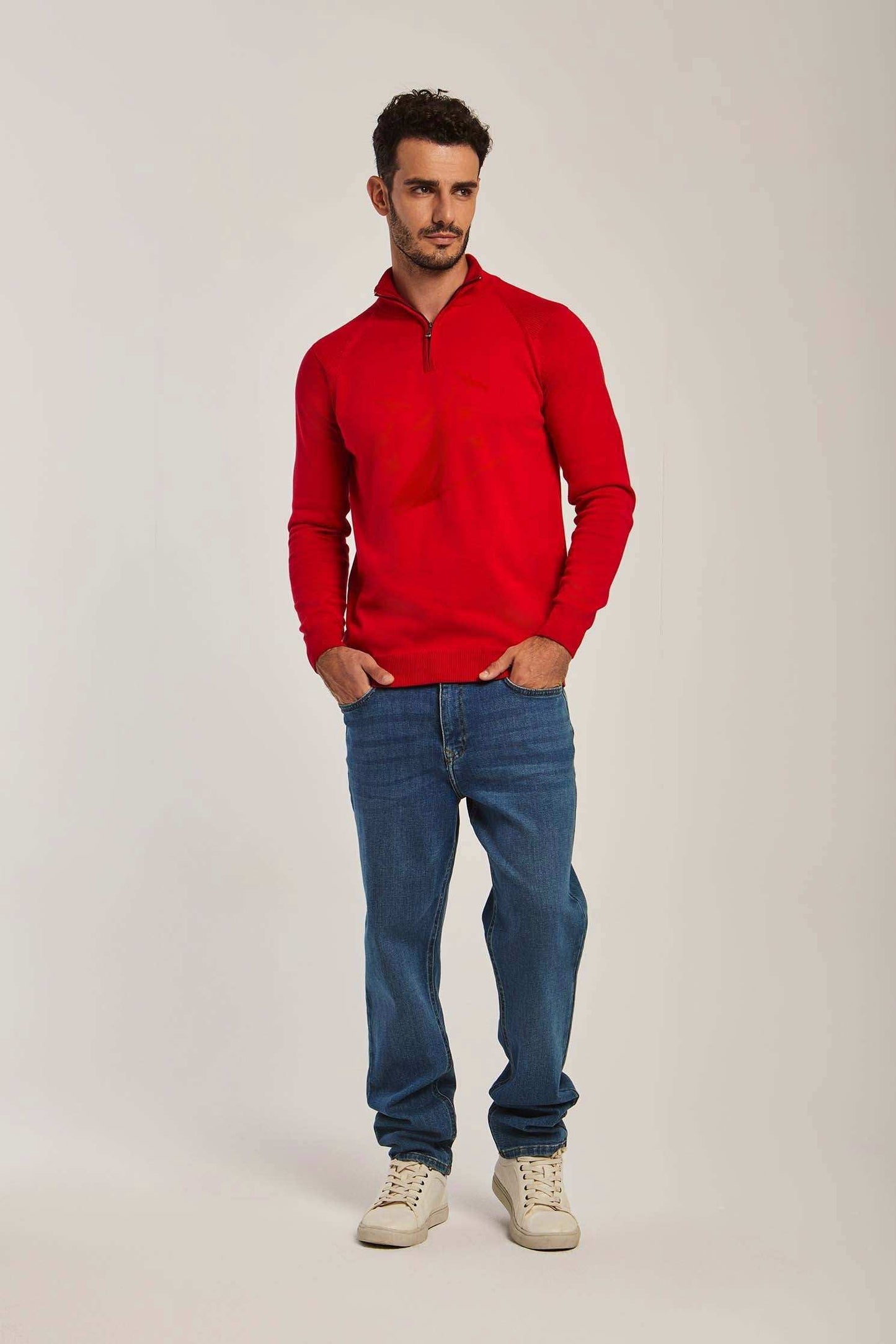 Men Regular Fit Pullover - Red