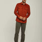 Men Slim Fit Shirt - Orange
