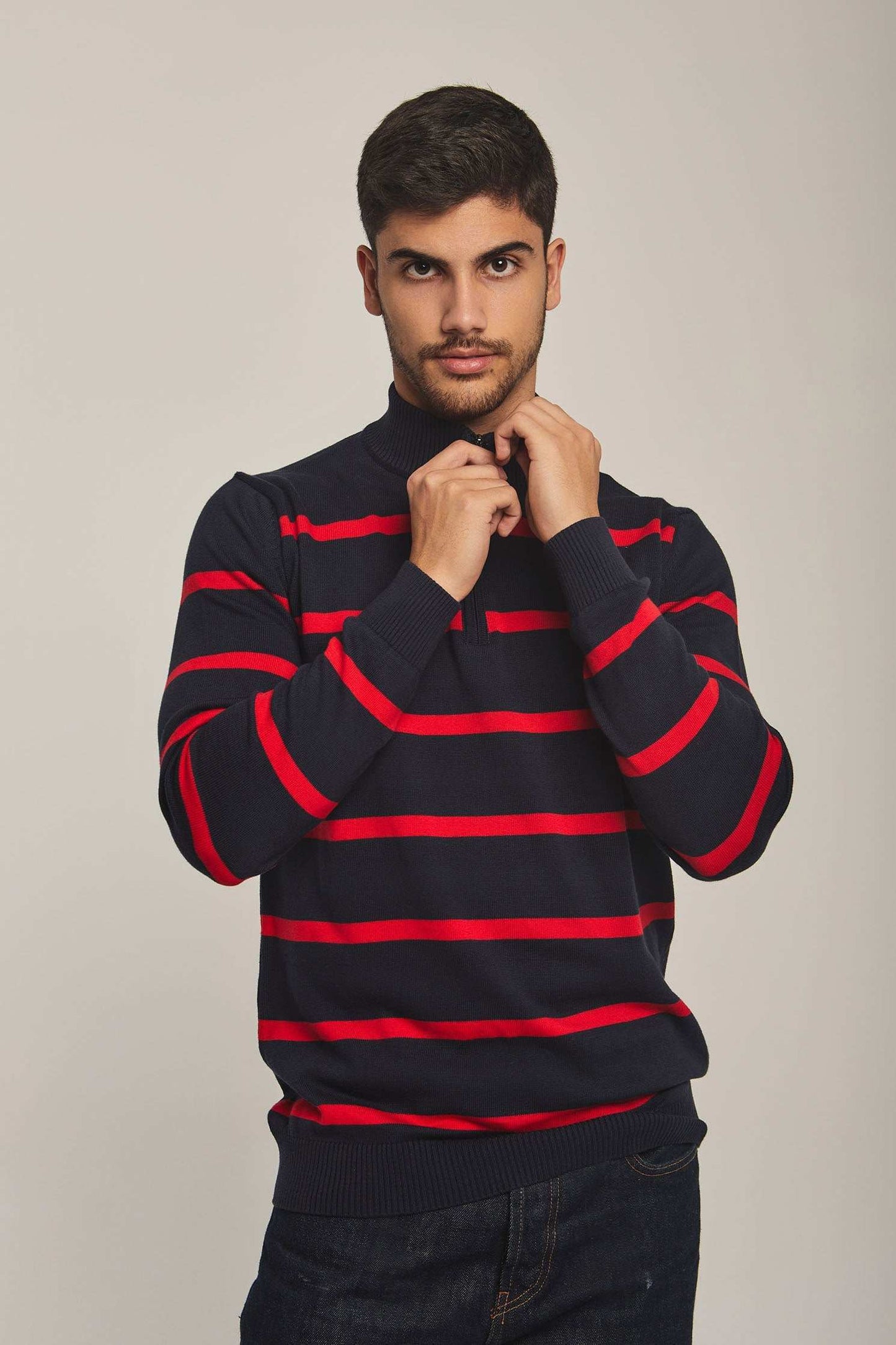 Men Regular Fit Pullover - Navy