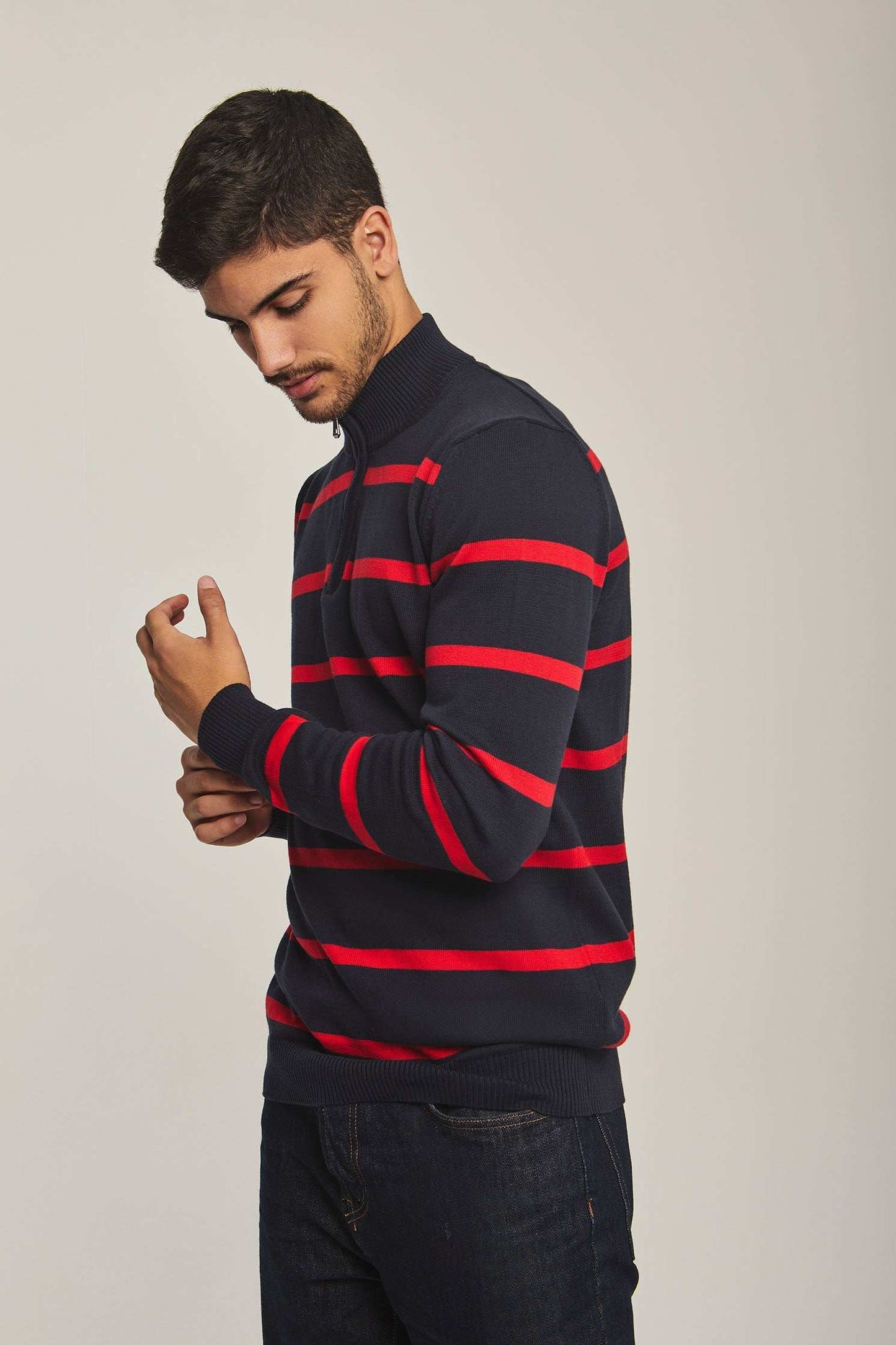 Men Regular Fit Pullover - Navy