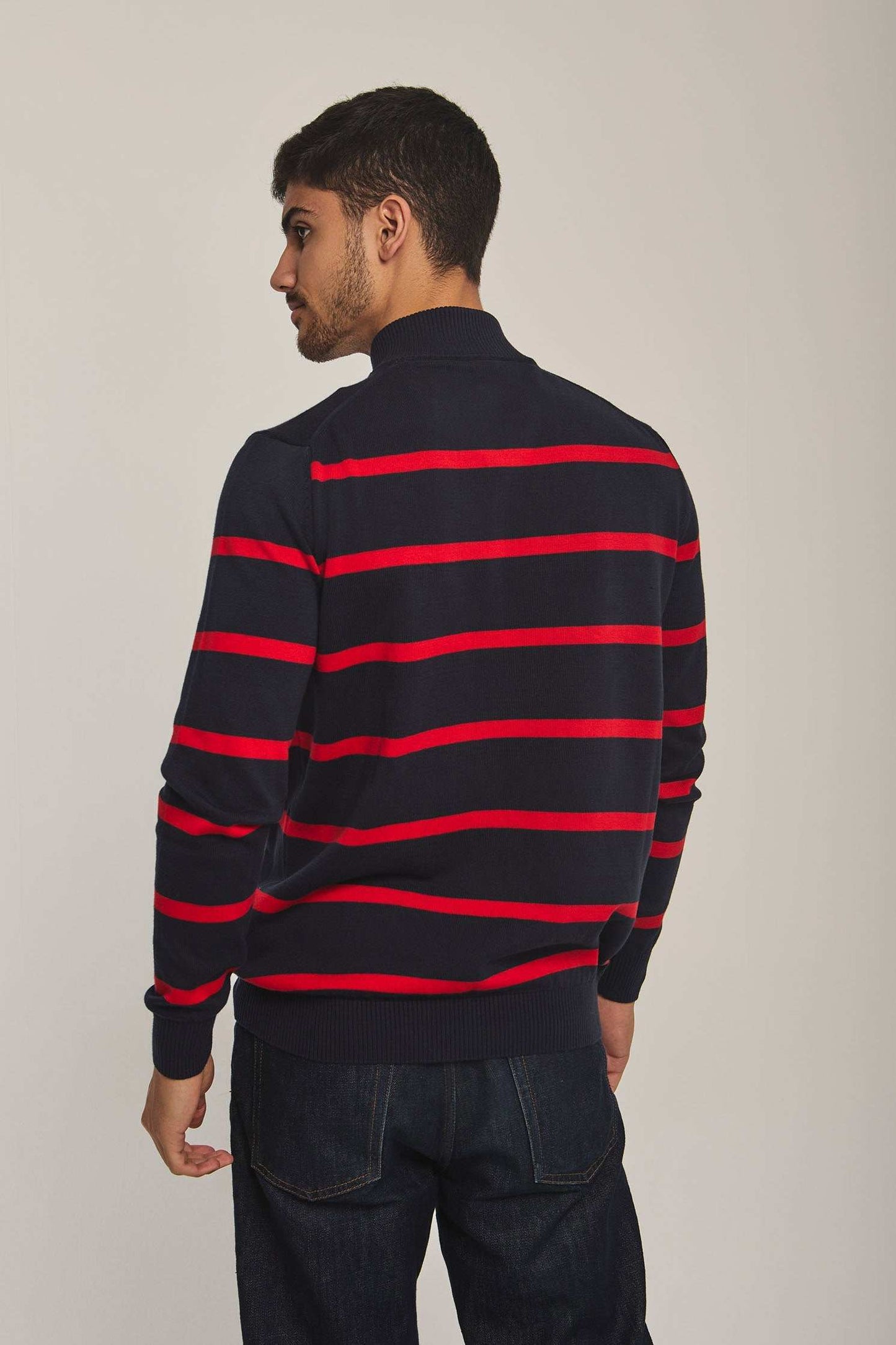 Men Regular Fit Pullover - Navy