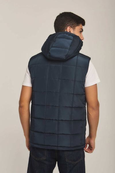 Men Regular Fit Vest - Blue