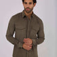 Men Slim Fit Shirt - Green