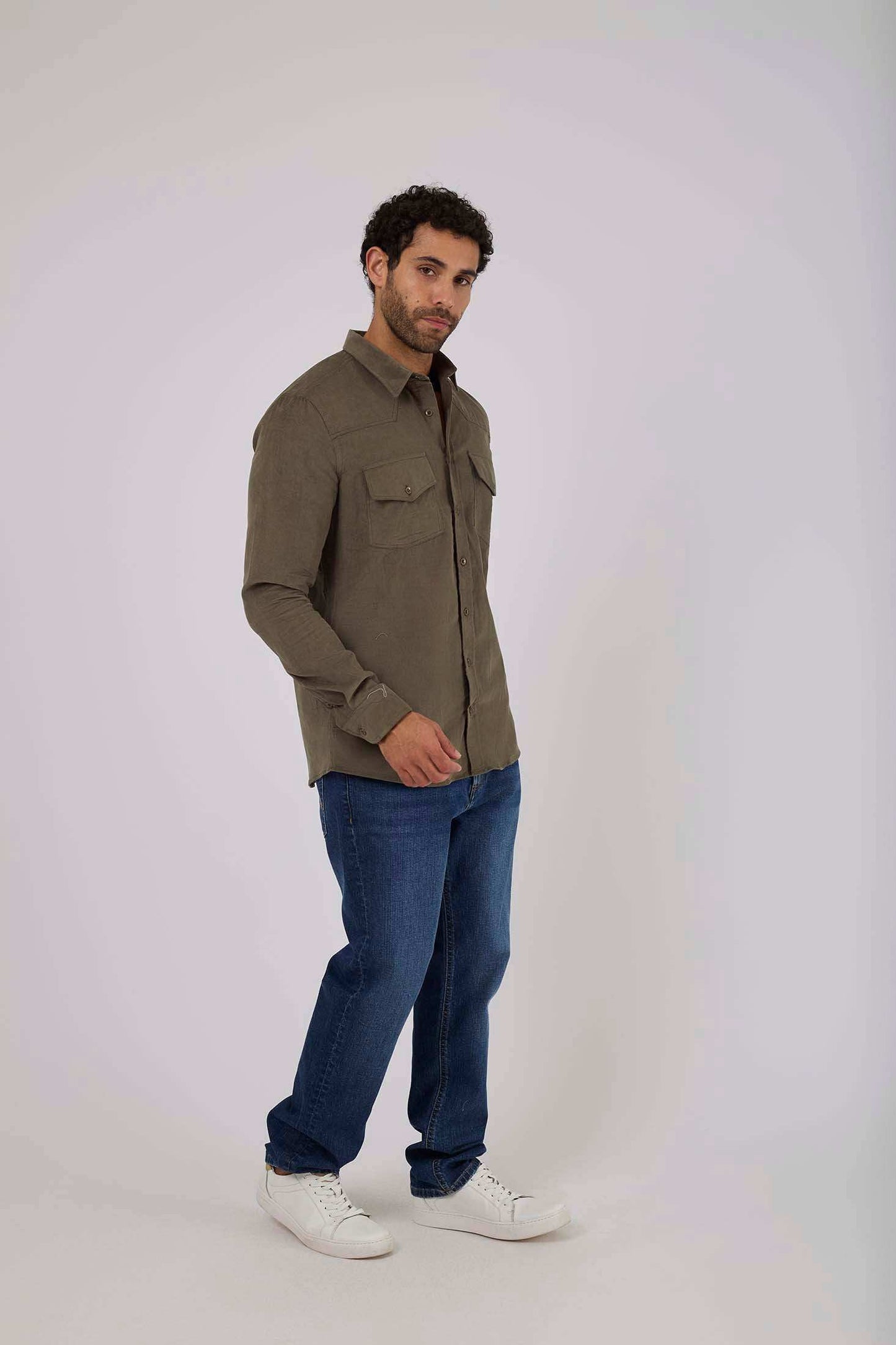 Men Slim Fit Shirt - Green