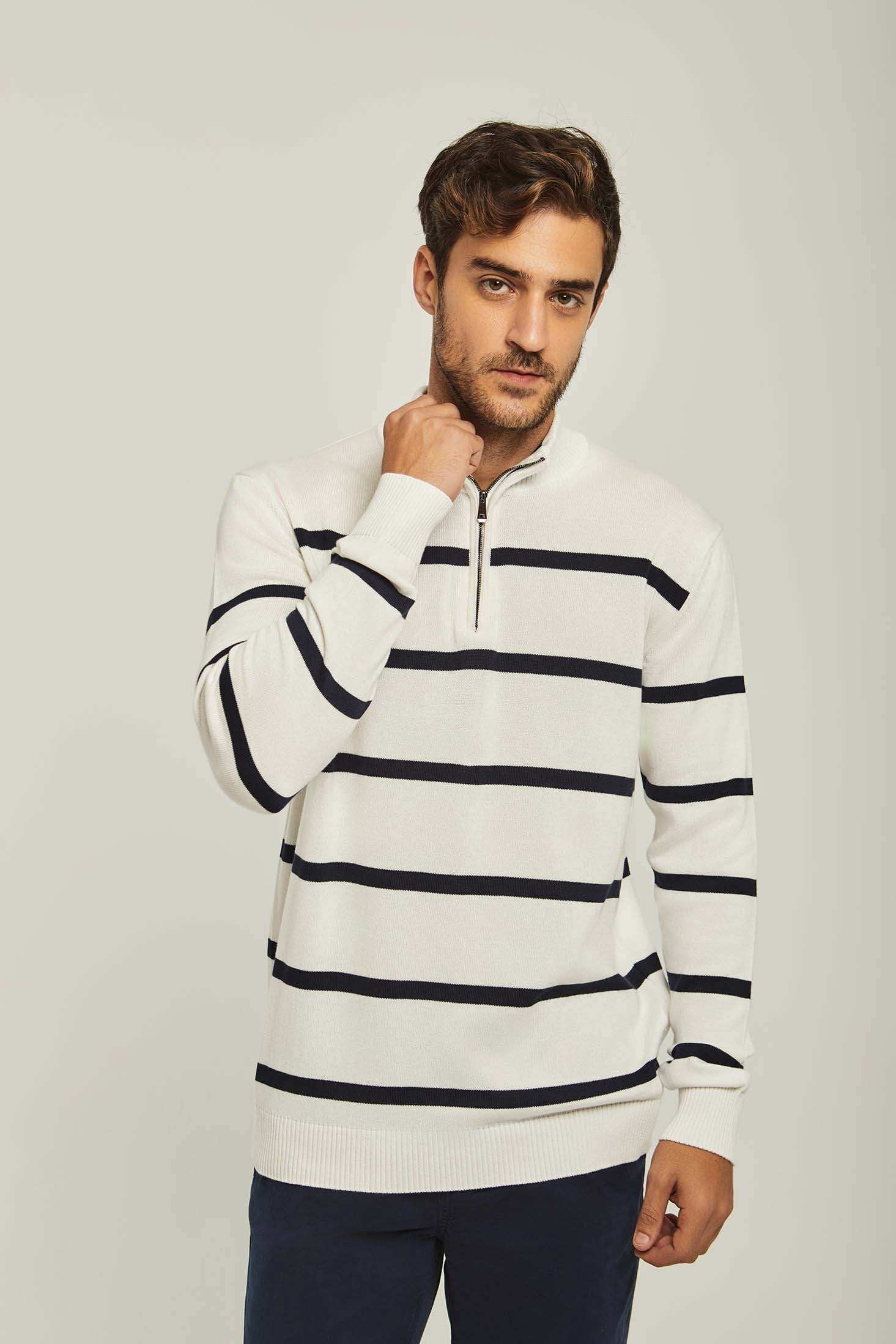 Men Regular Fit Pullover - Off White