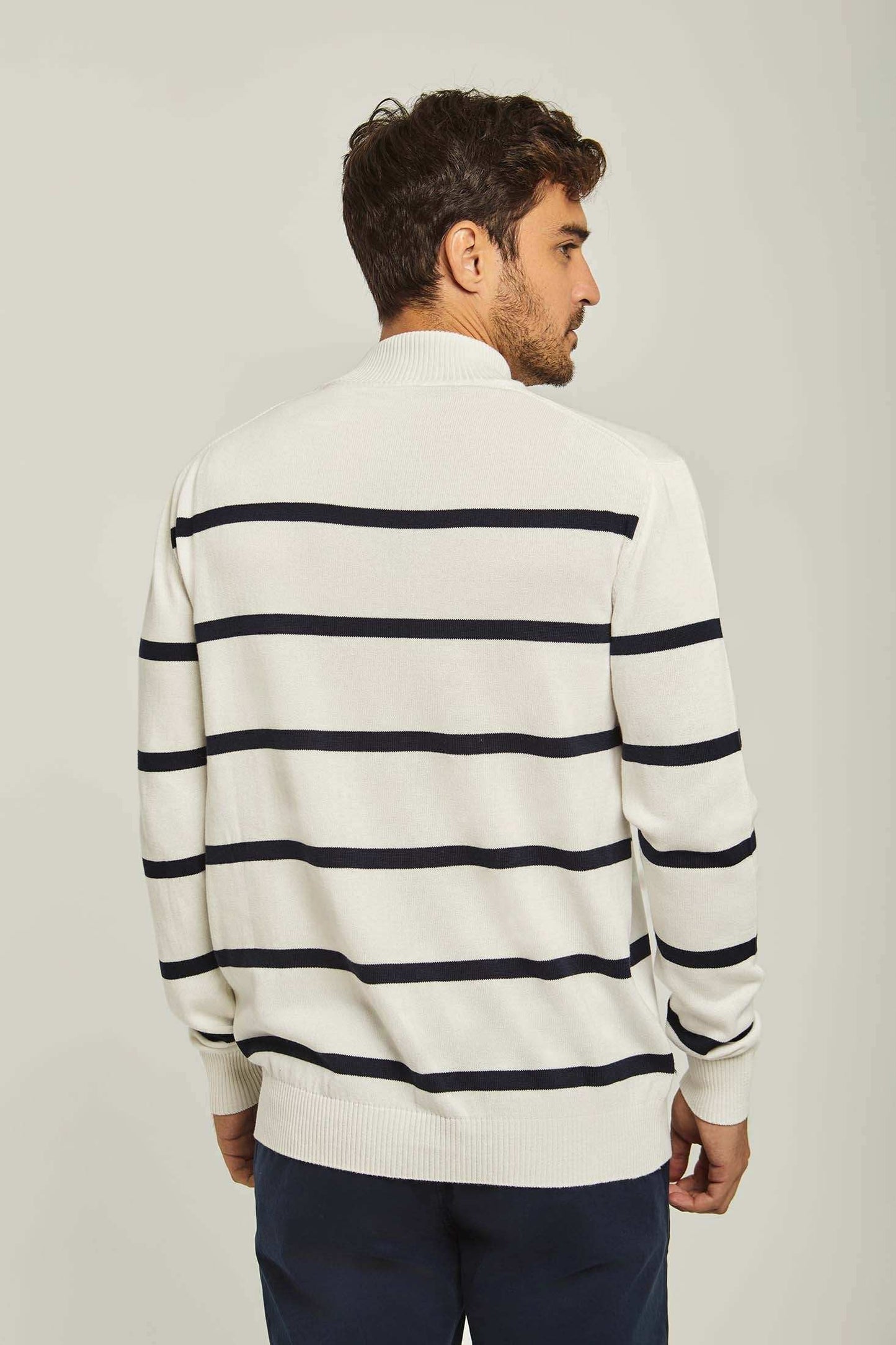 Men Regular Fit Pullover - Off White