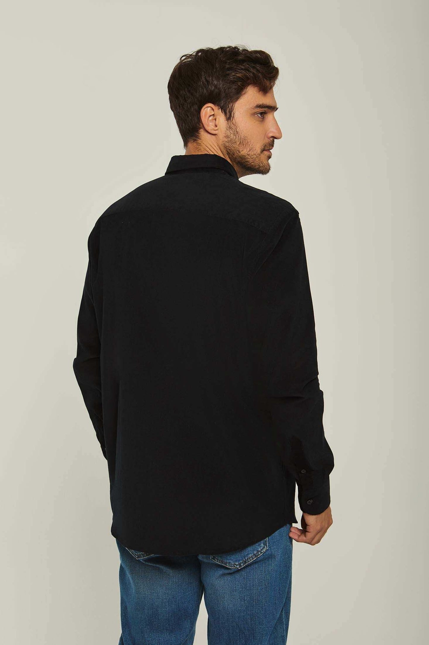 Men Regular Fit Shirt - Black