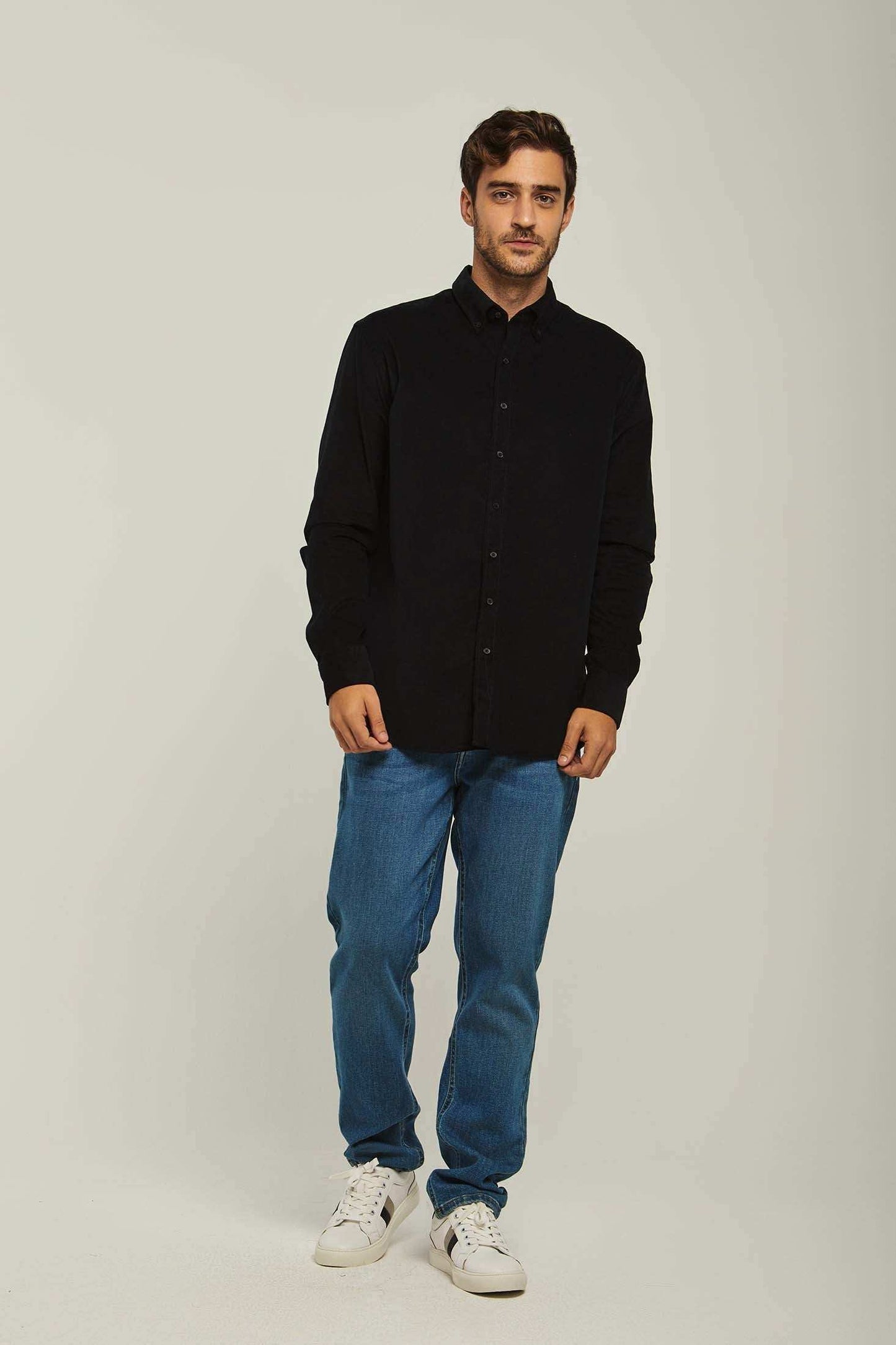 Men Regular Fit Shirt - Black
