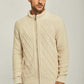 Men Regular Fit Cardigan - Beige