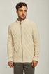 Men Regular Fit Cardigan - Beige