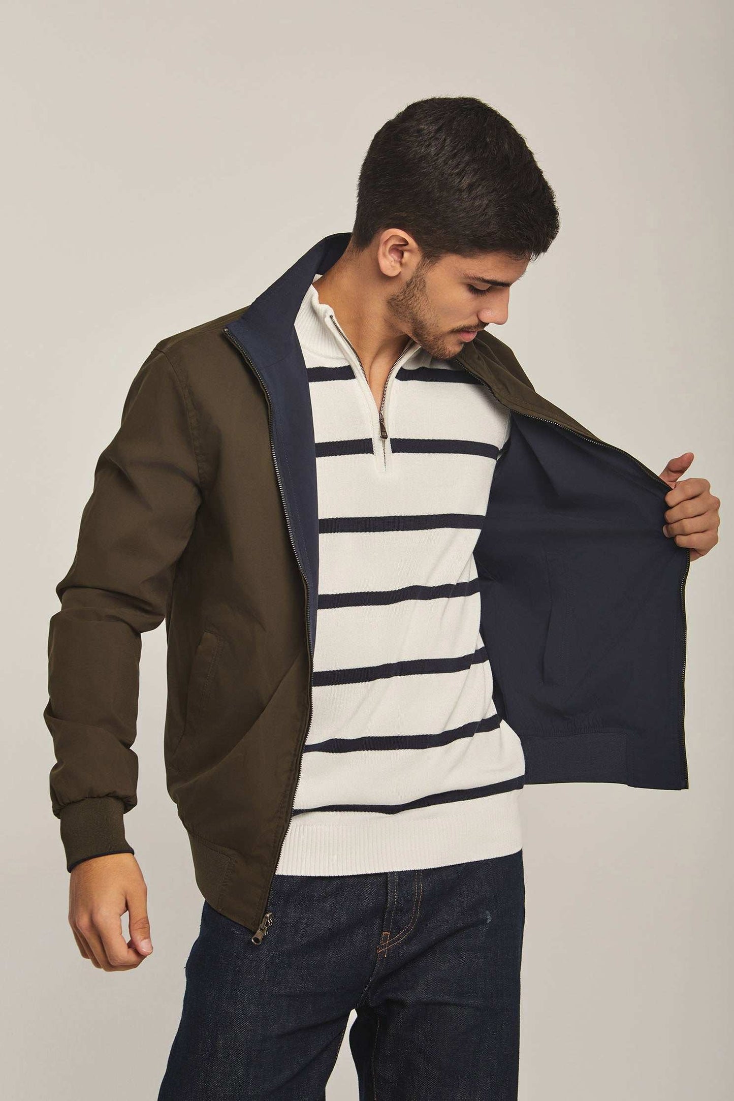 Men Regular Fit Jacket - Navy