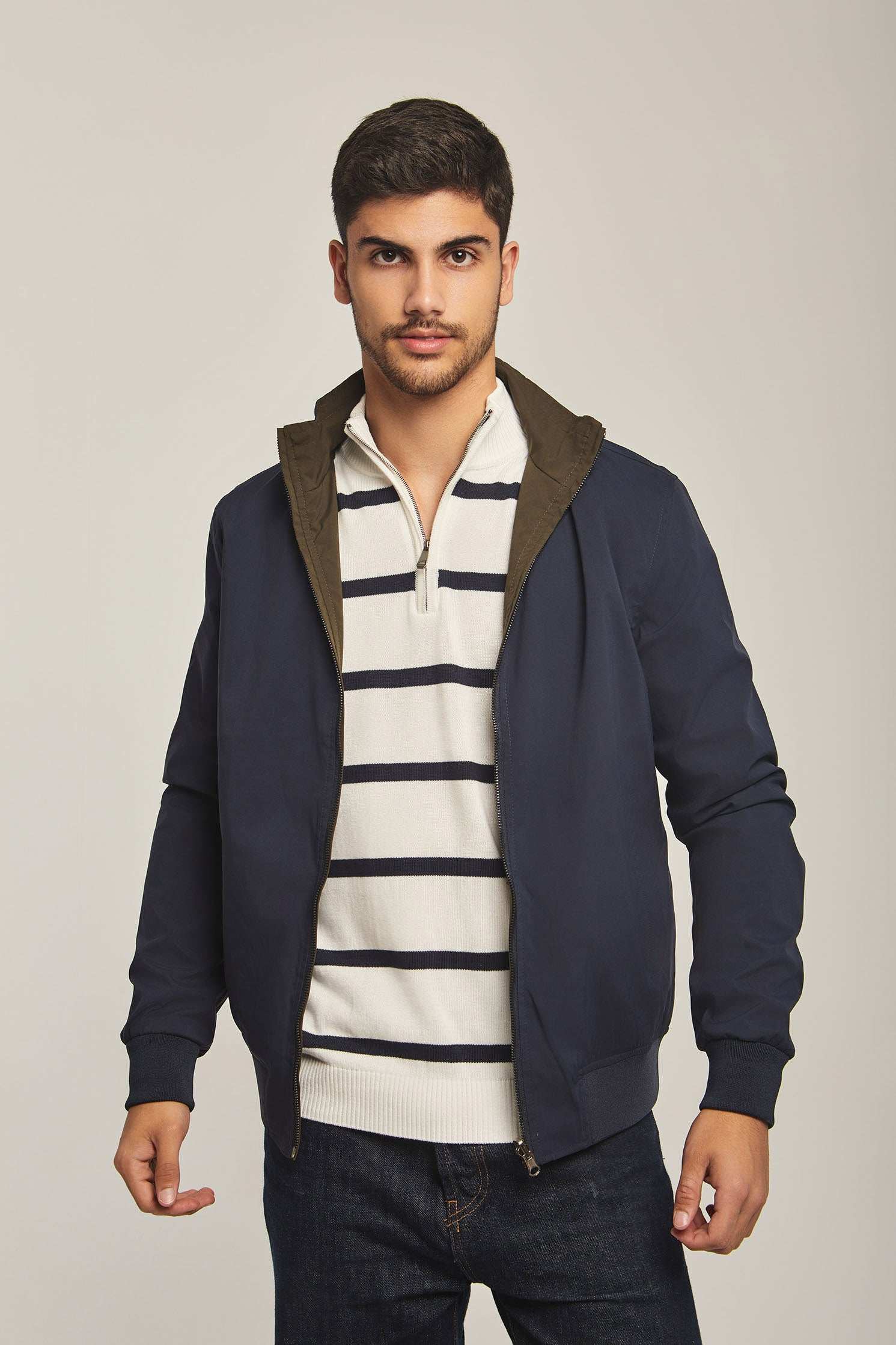 Men Regular Fit Jacket - Navy