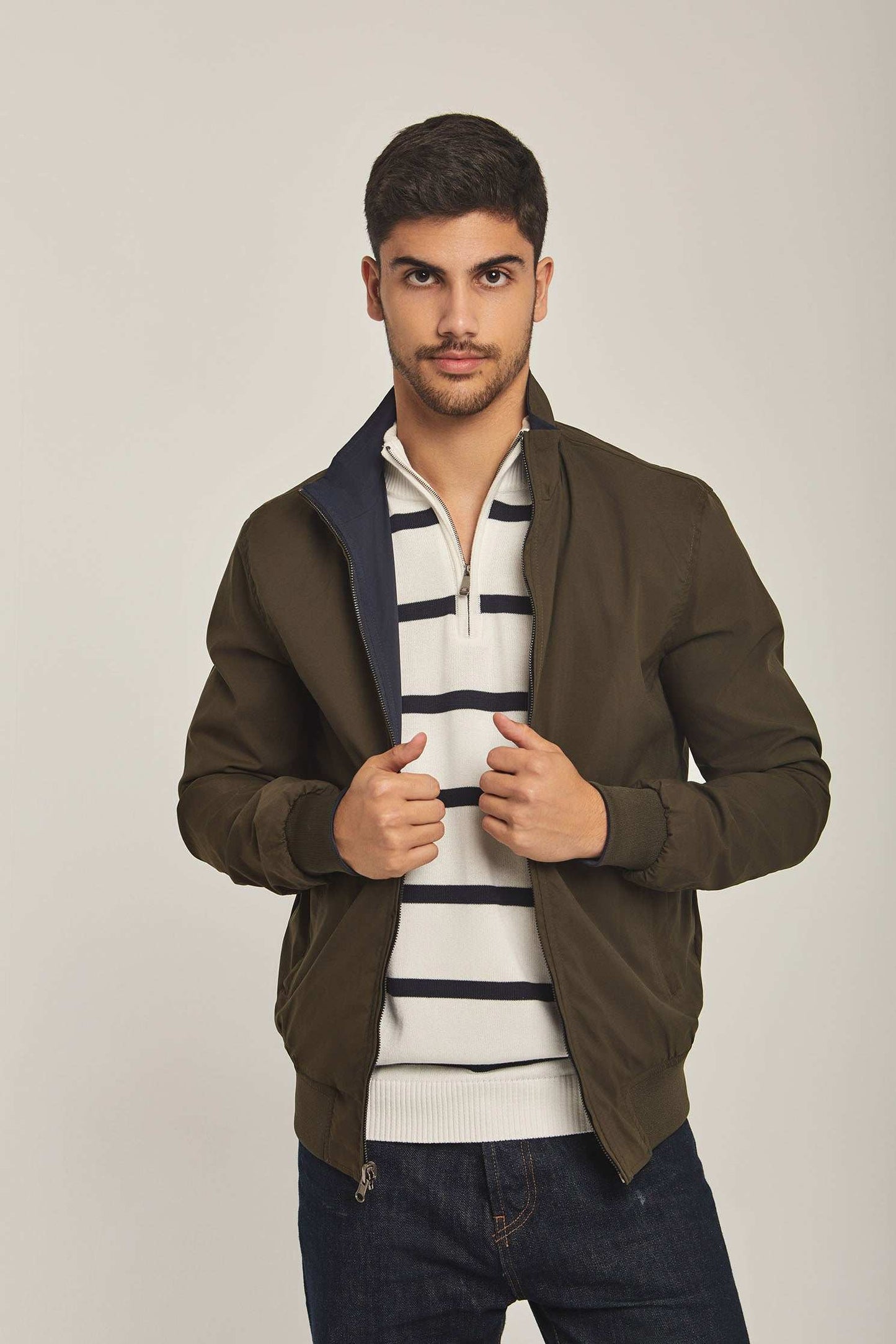 Men Regular Fit Jacket - Navy