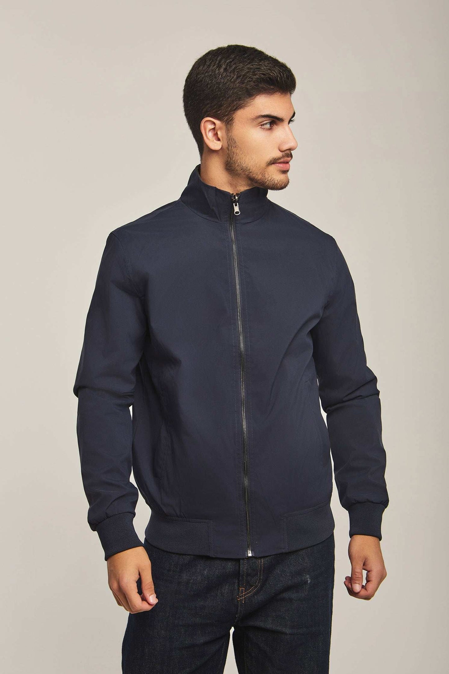Men Regular Fit Jacket - Navy