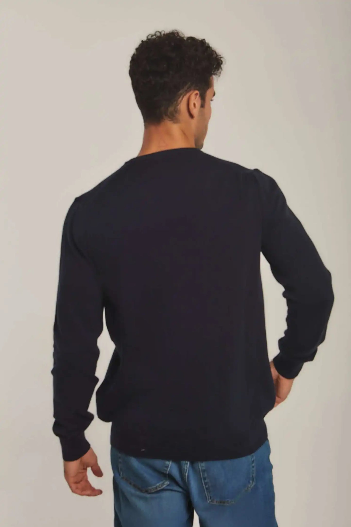 Men Regular Fit Pullover - Navy