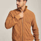Men Regular Fit Cardigan - Brown