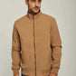 Men Regular Fit Jacket - Dark Brown