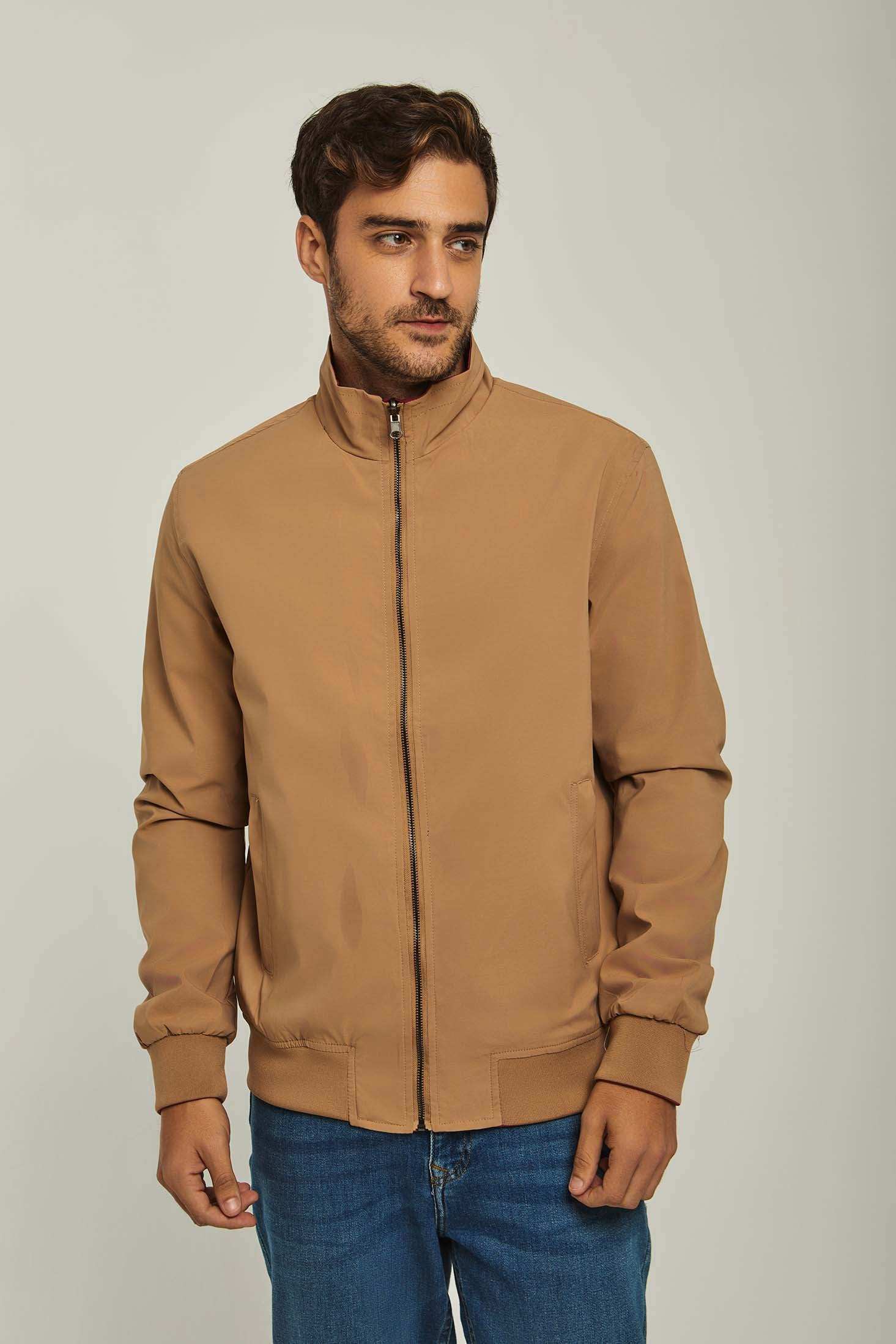 Men Regular Fit Jacket - Dark Brown