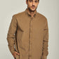 Men Regular Fit Shirt - Brown