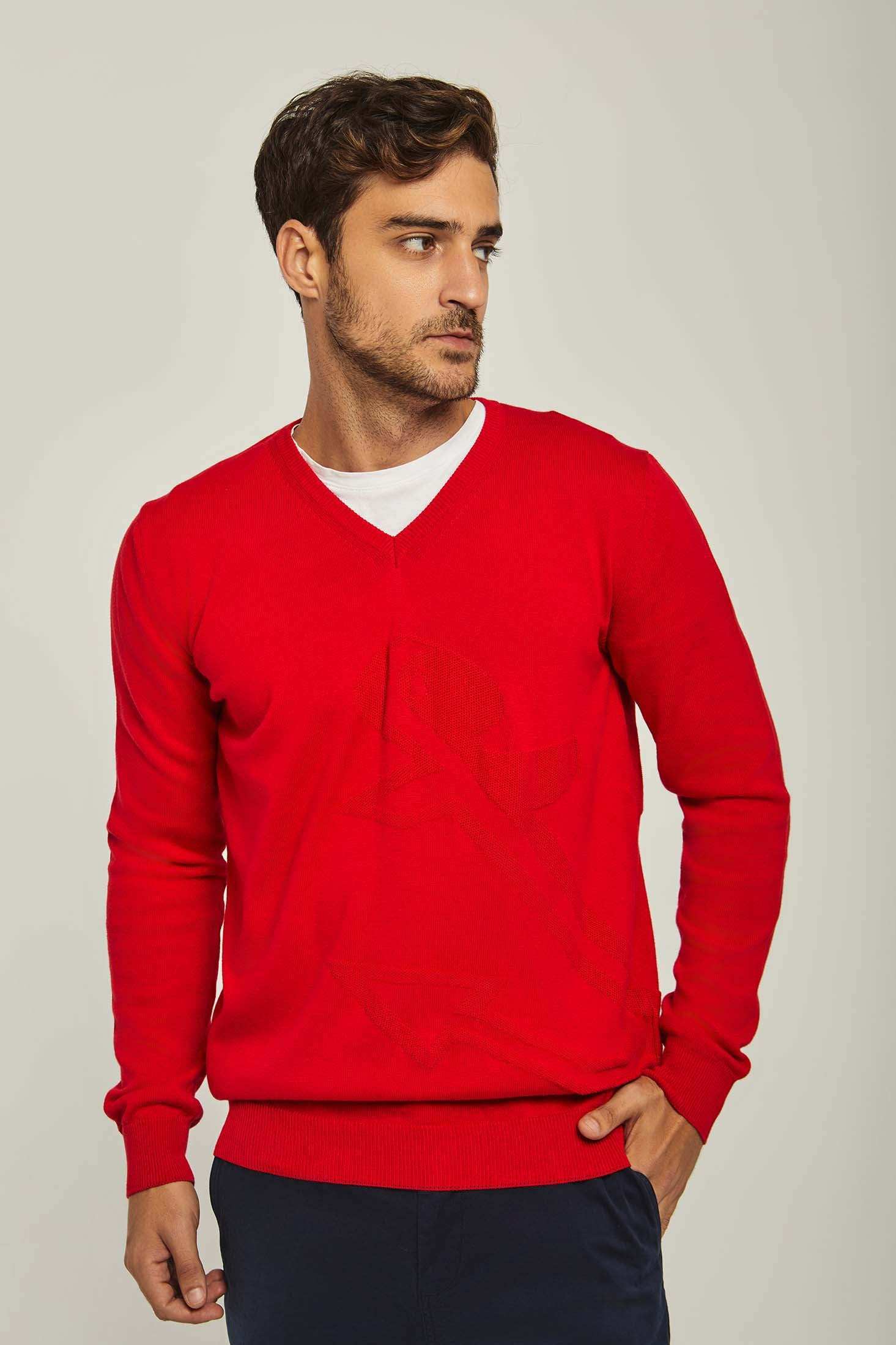 Men Regular Fit Pullover - Red