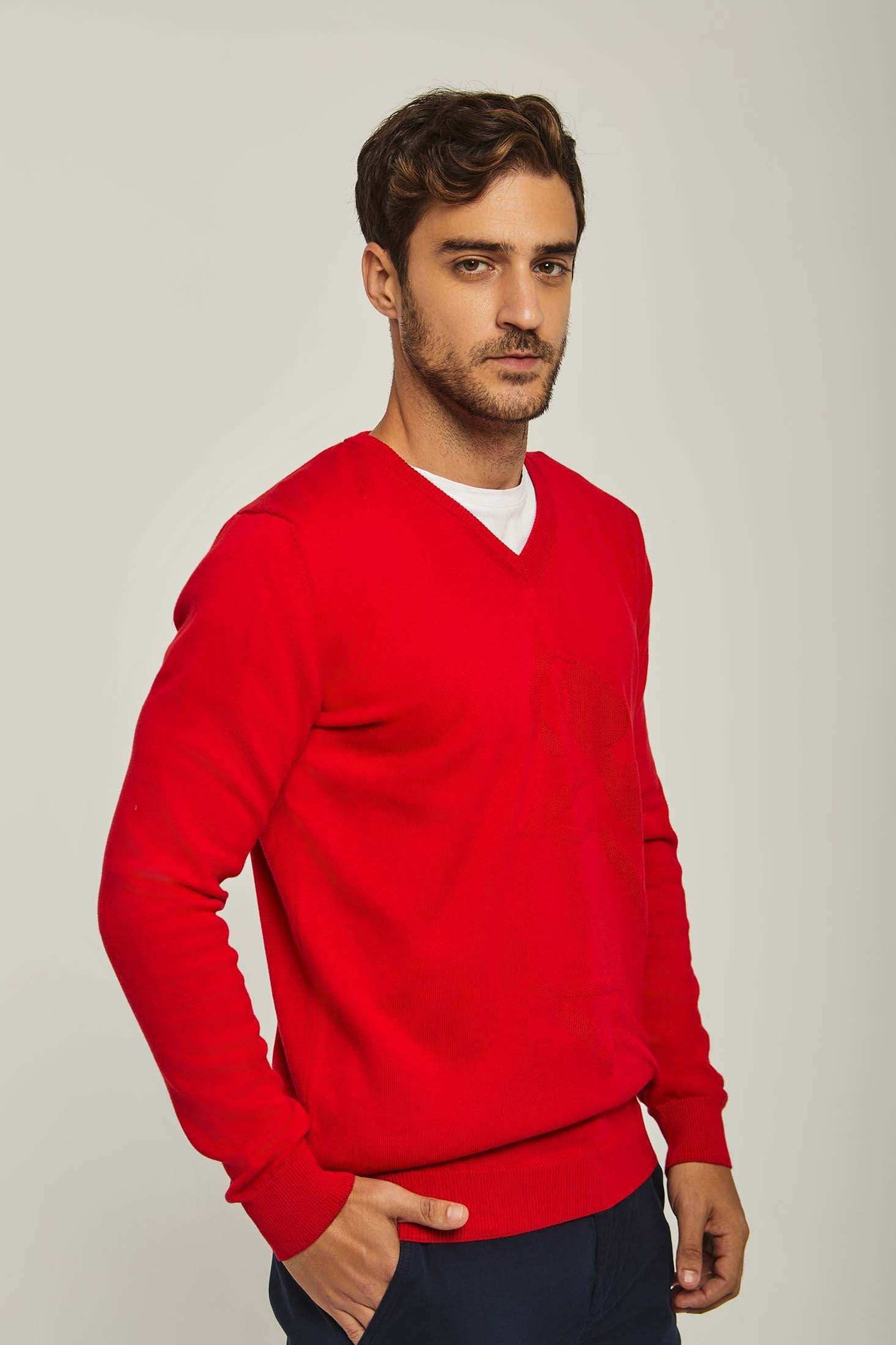 Men Regular Fit Pullover - Red