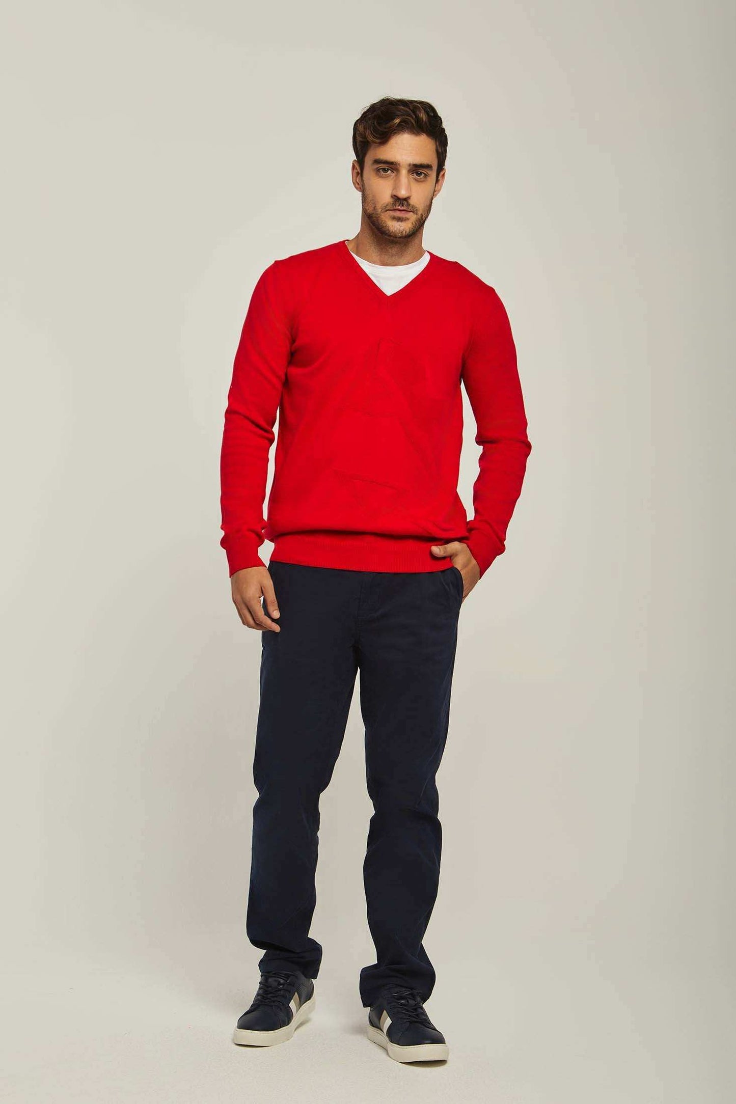 Men Regular Fit Pullover - Red