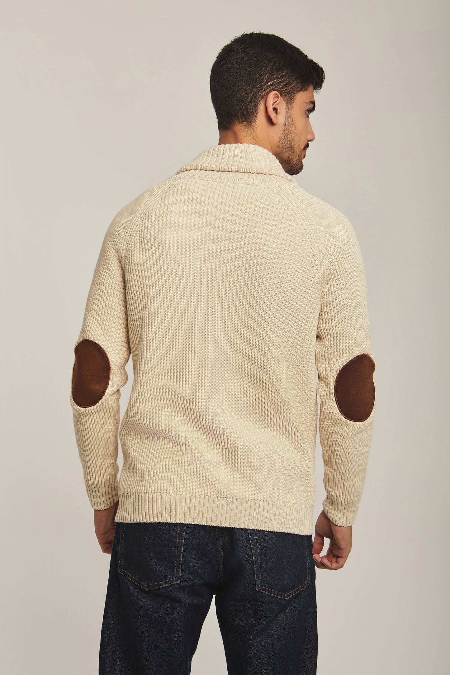 Men Regular Fit Cardigan - Beige