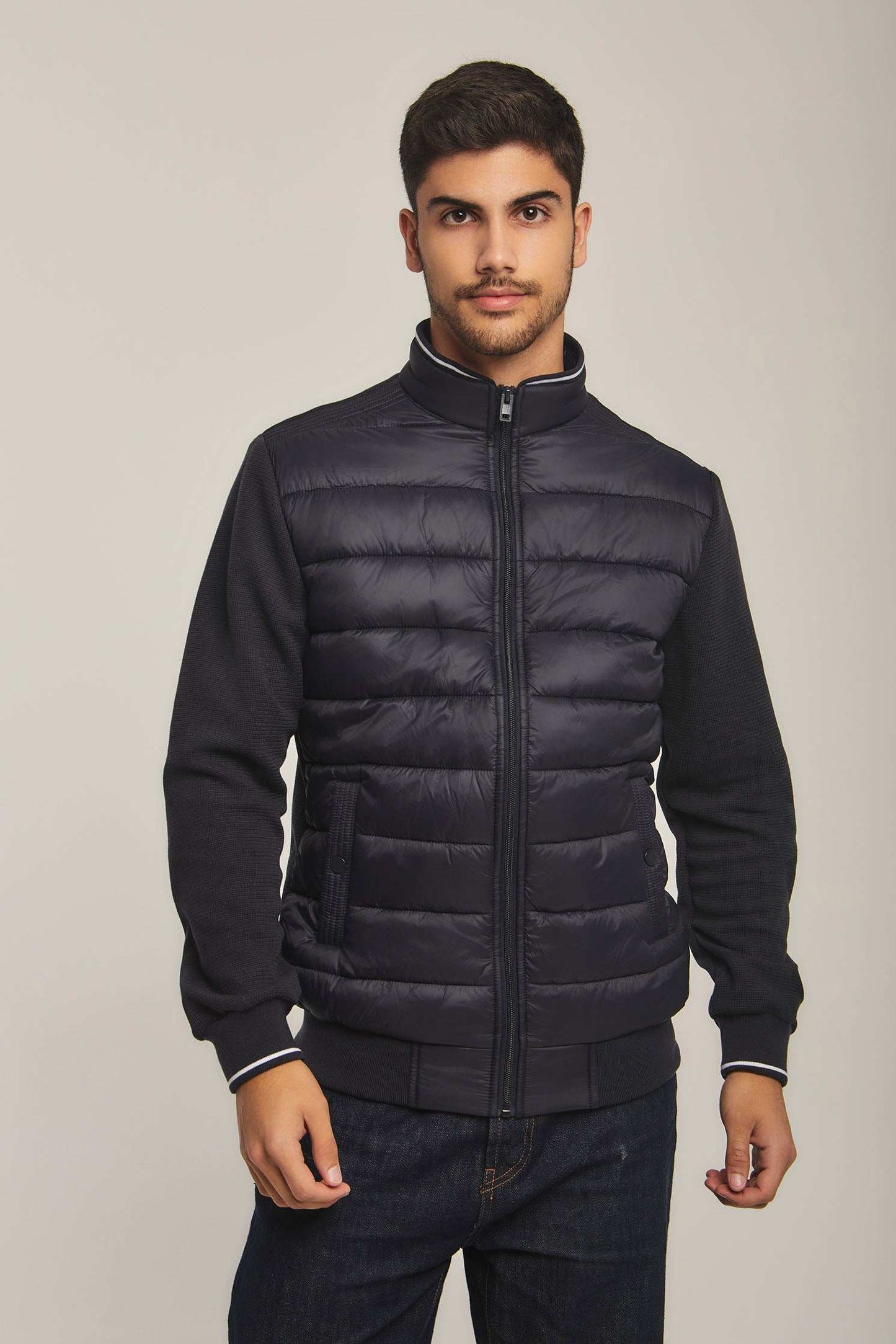 Men Regular Fit Jacket - Navy