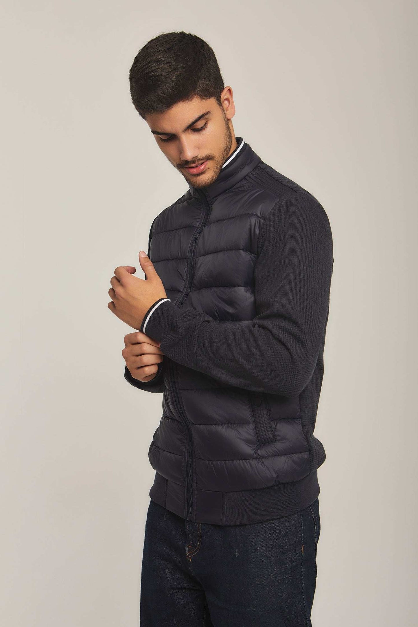 Men Regular Fit Jacket - Navy