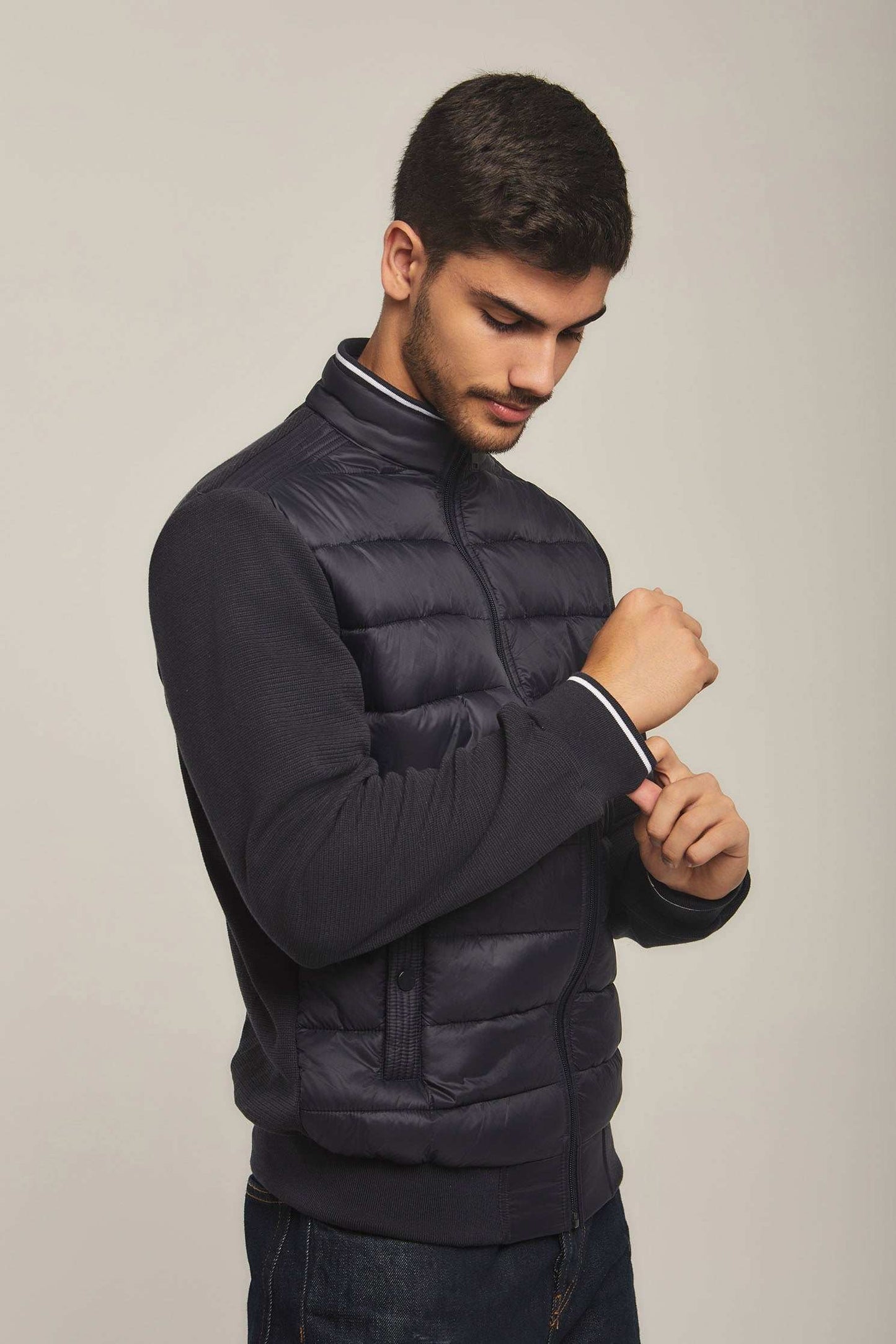 Men Regular Fit Jacket - Navy