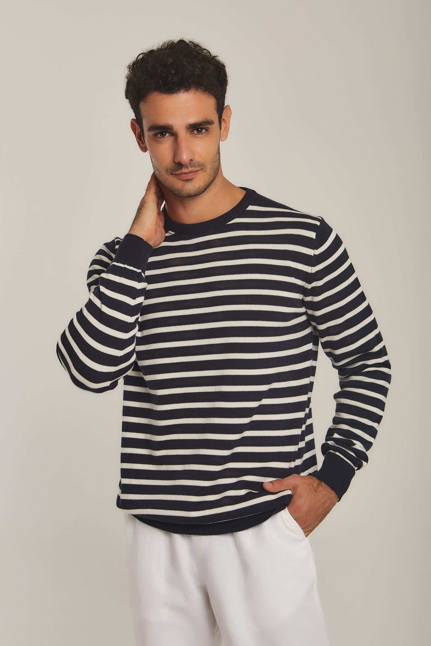 Men Regular Fit Pullover - Navy