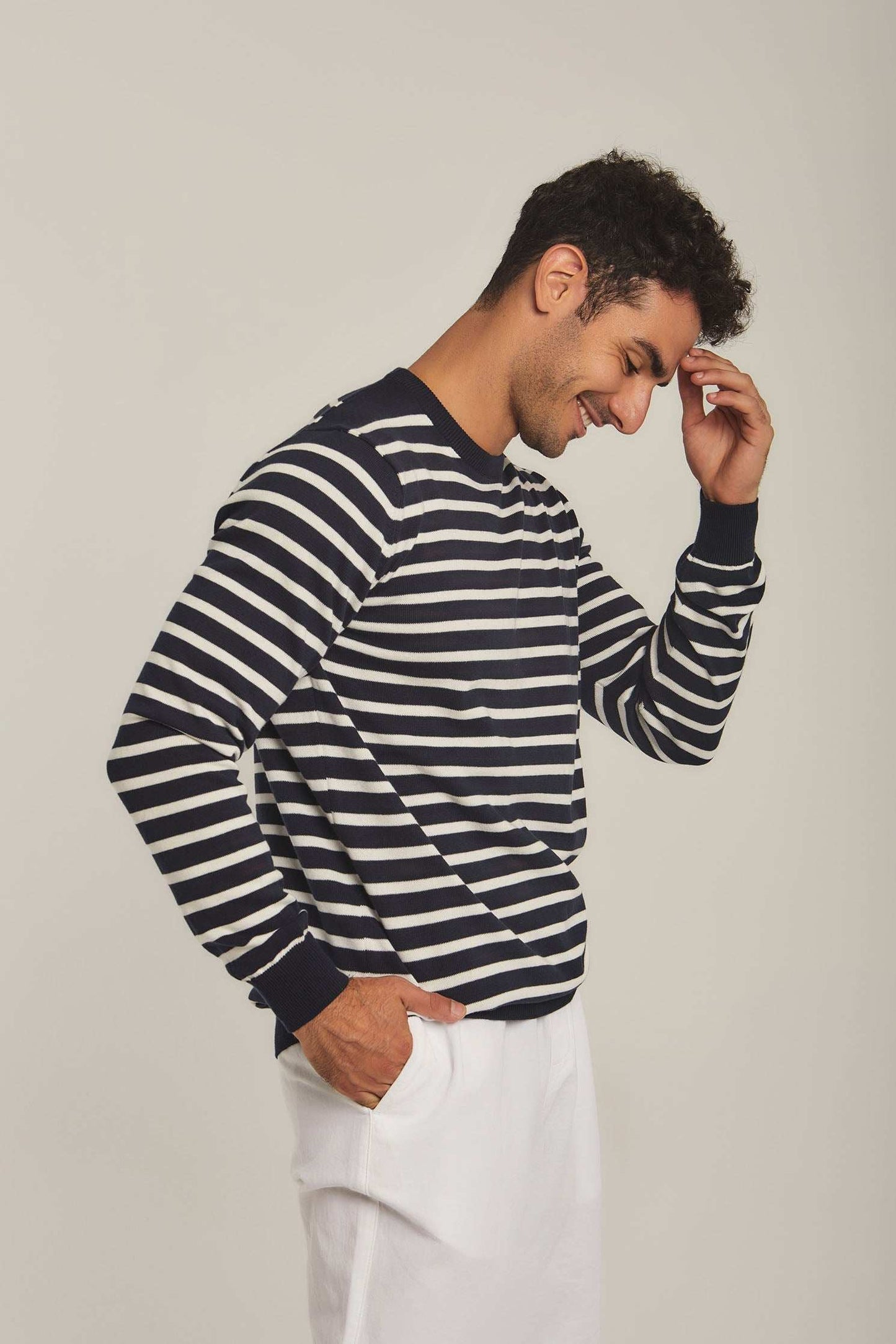 Men Regular Fit Pullover - Navy