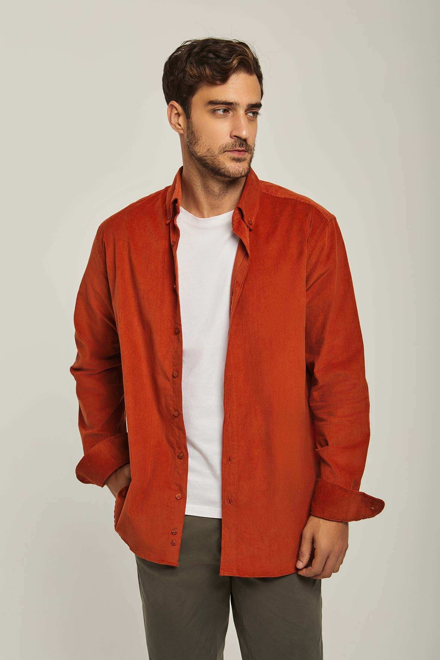 Men Regular Fit Shirt - Brown