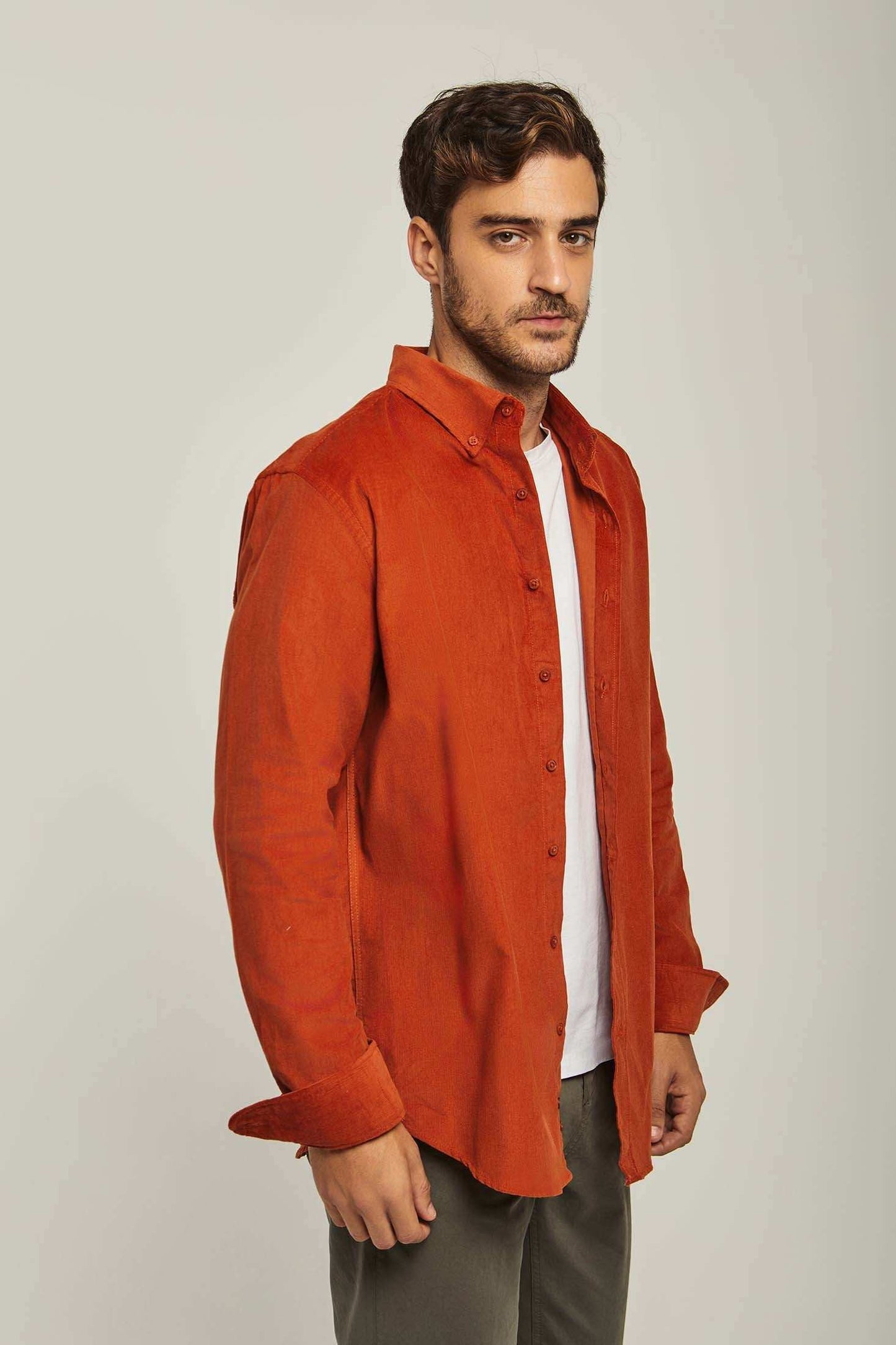 Men Regular Fit Shirt - Brown