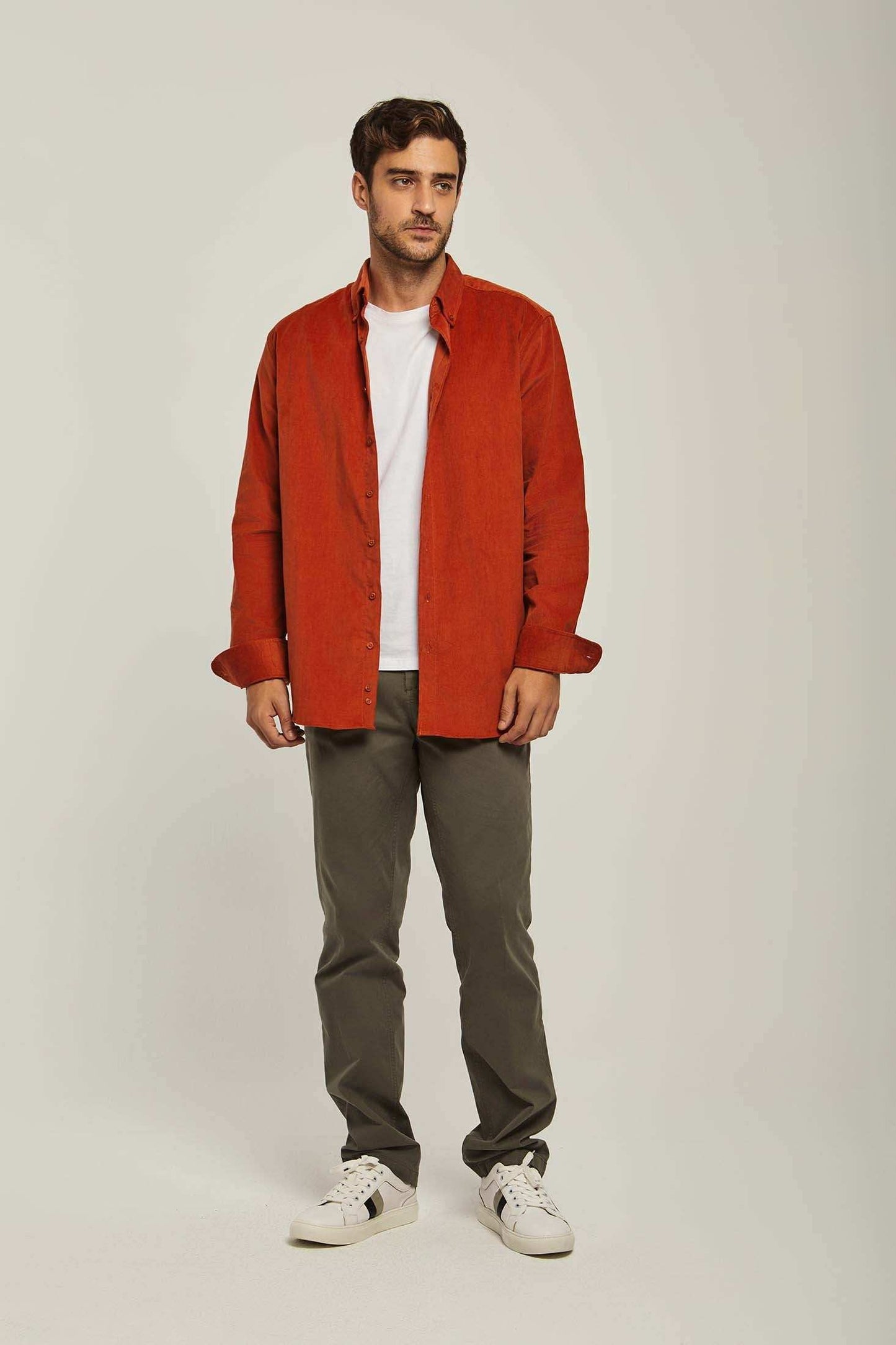 Men Regular Fit Shirt - Brown