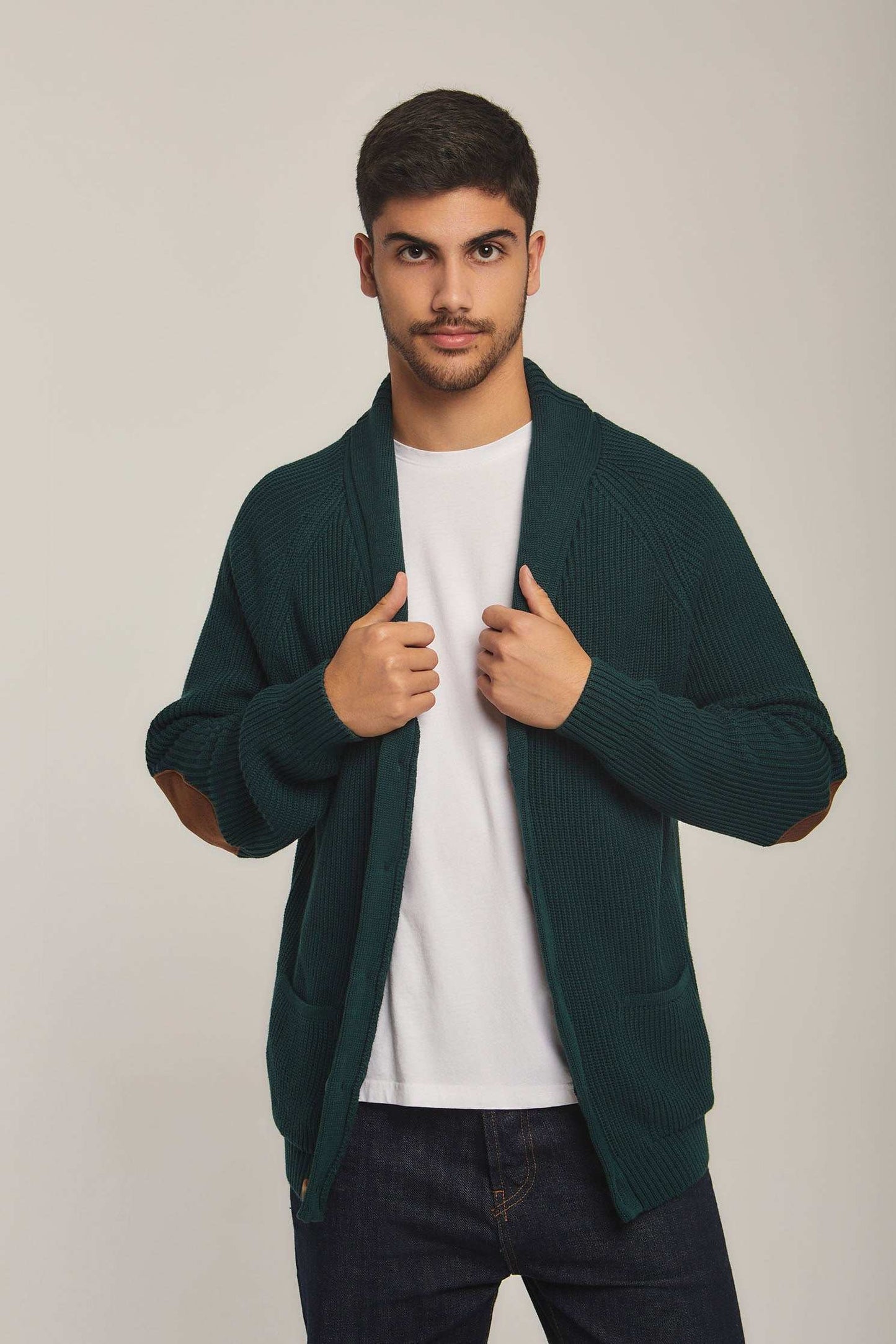 Men Regular Fit Cardigan - Green