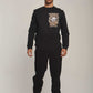Men Regular Fit Sweat Shirt - Black