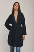 Women Regular Fit Coat -Blue