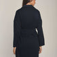 Women Regular Fit Coat -Blue