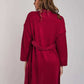 Women Regular Fit Coat - Red