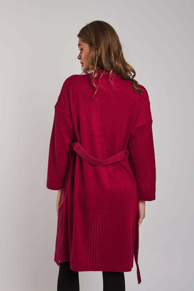 Women Regular Fit Coat - Red