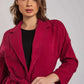 Women Regular Fit Coat - Red
