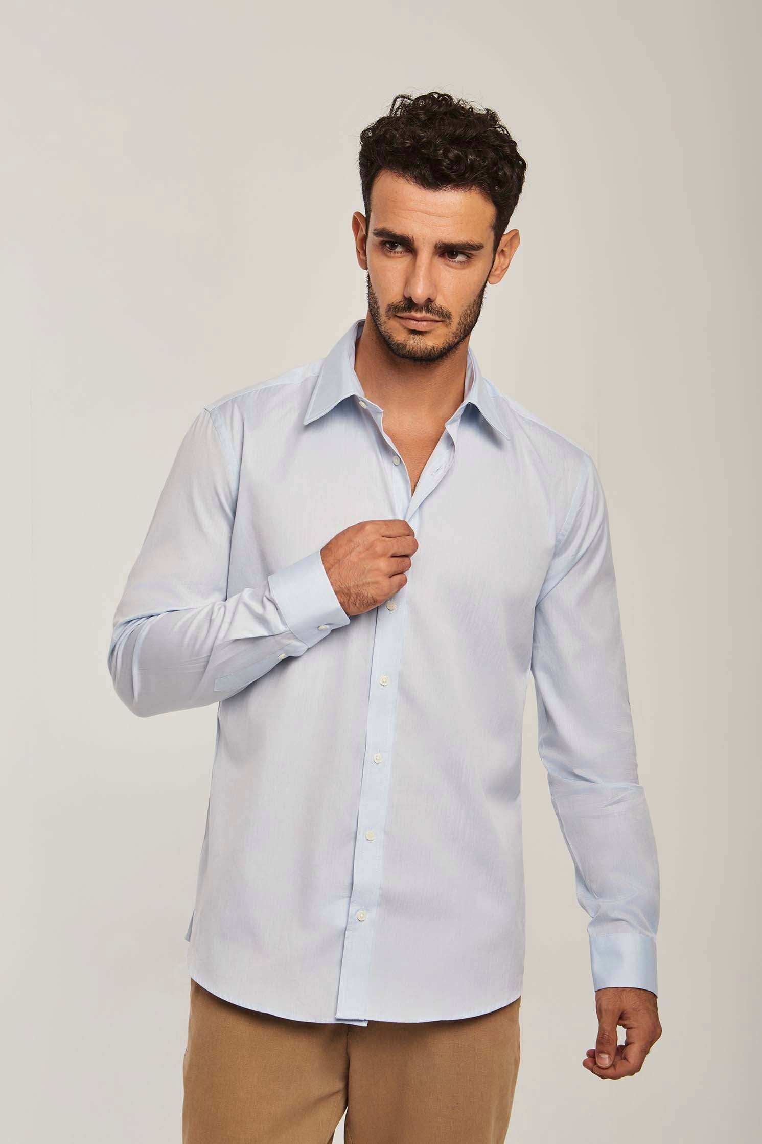 Men Slim Fit Shirt - Blue