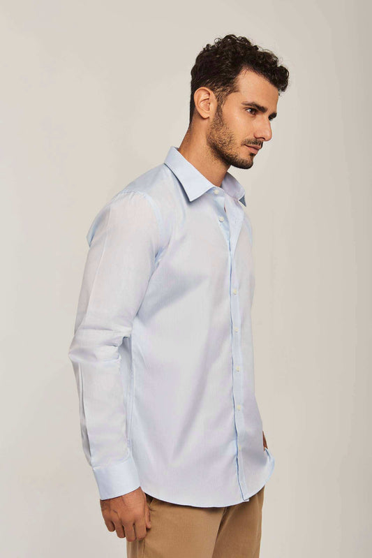 Men Slim Fit Shirt - Blue