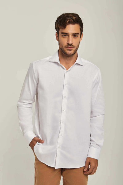 Men Regular Fit Shirt - White