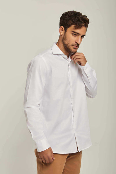 Men Regular Fit Shirt - White