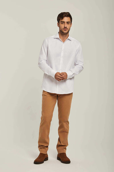 Men Regular Fit Shirt - White