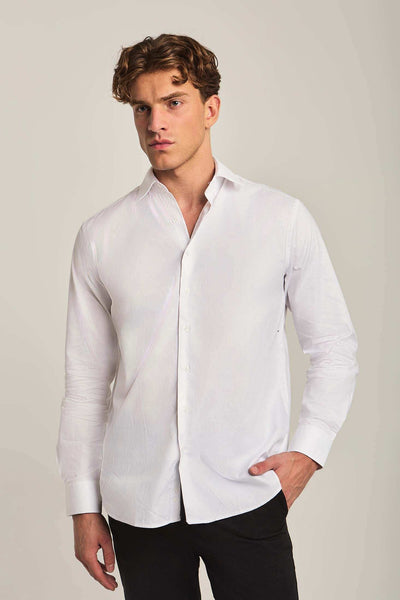 Men Regular Fit Shirt - White