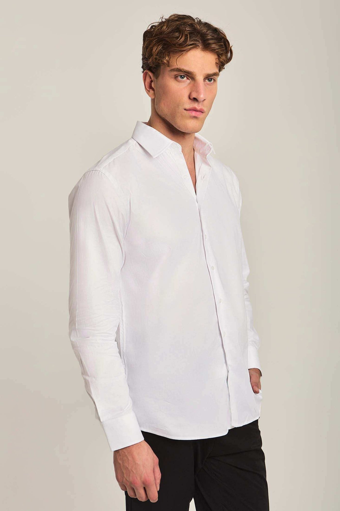 Men Regular Fit Shirt - White